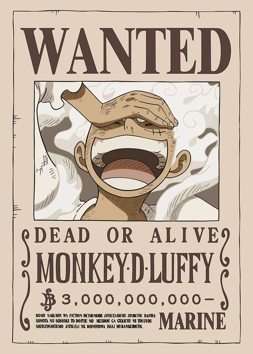 Monkey D. Luffy Wanted after Wano