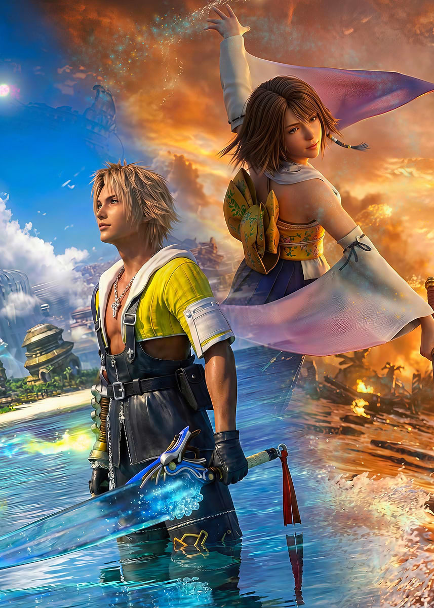 Final Fantasy X Tidus and Yuna