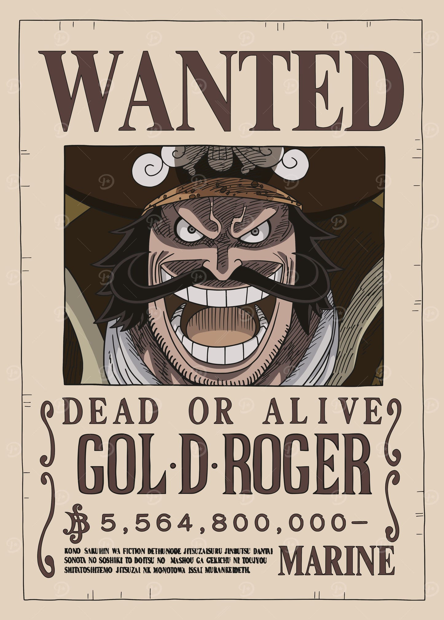 Gold D. Roger Wanted