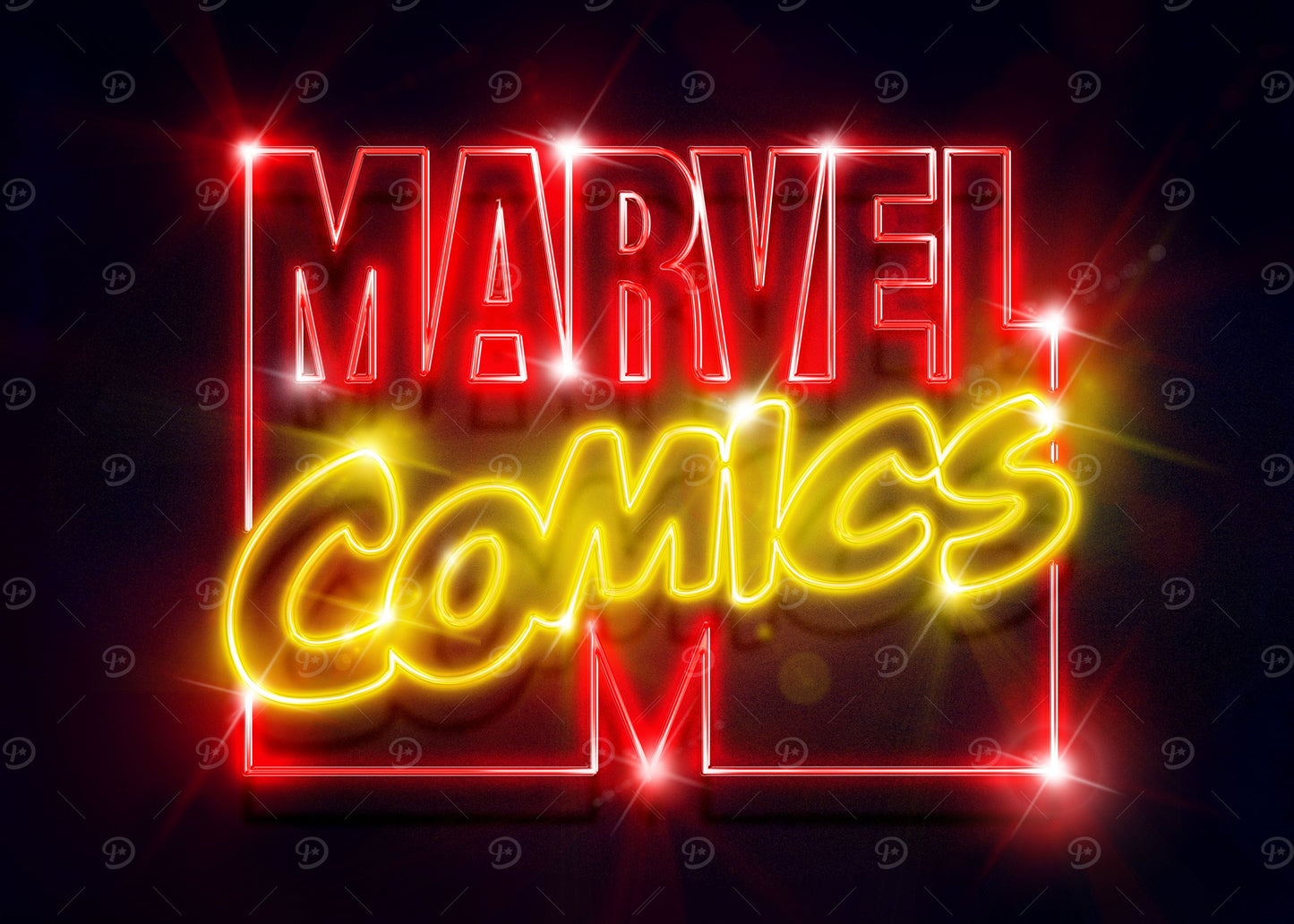 Marvel Comics neon