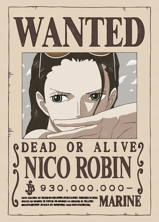 Nico Robin Wanted after Wano