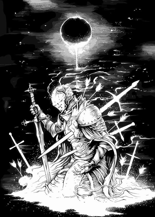 Knight in Dark Fantasy Setting